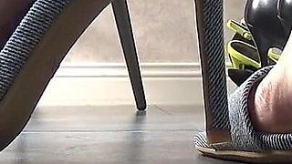 Trying on Sandals on Fetish Feet