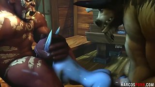 Hot warcraft babes pussy fucked by evil dudes
