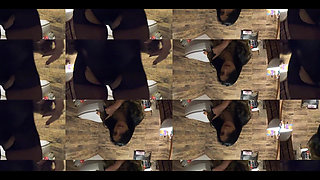 Milfycalla- Pee Play in Bathtub While Wearing a Fur Coat and Pantyhose