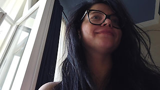 After Masturbate I Need Smoking on Balcony Plus Small Close-up View on My Hard Nipples and Pussy