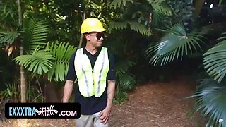 Exxxtrasmall - tree hugging teen (Jaye Austin) bangs lumberjack