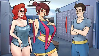 3D animated anime sex with horny cartoons