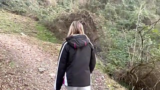 My Girlfriend Gives Me A Blowjob In The Forest And I Cum In Her Mouth