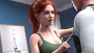 Cartoon fantasy with anal beads and a celebs twist