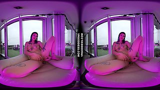 Sam Using A Dildo In Her Pussy On A Cloudy Day