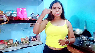 Younger Step Brother Penis Got Hard After Seeing The Beauty of Hot Sister-in- law