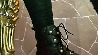Monika Schmidt Dirty Shoe Soles Licking Giantess Boot Worship