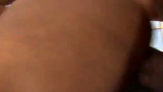 Ebony-skinned Tori Taylor has sex with a black cock to get his hot cum