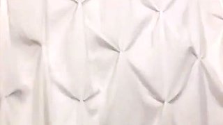 Busty brunette amateur gives sexy blowjob in bedroom