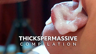 Compilation: Close-up blowjob with sticky cum FULL videos