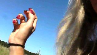 Czech amateur fucking outdoor POV