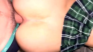 Autumn Ren - Horny Girl with Glasses gets a good Facial