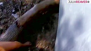 Babe Rides A Massive Cock In The Woods To A Cumshot