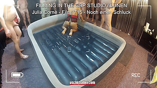 Behind the Scenes - Piss Gangbang Party with MILF Julia Corne