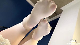 Goddess big butt in lacy pink panties bounces on your face POV