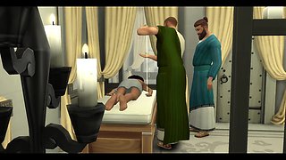 The Blissful Simmers_sims in Rome Bath House Sex Day