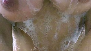 Big boobs milf masturbates with her dildo