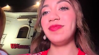 German Redhead Teen fuck outdoor with older men