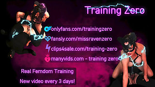Tease & Denial: Training Zero's Fake Chastity Cumshot Release with Tantaly Sex Doll
