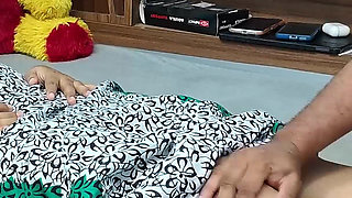 Malayali Wife Feet Massage Doing by Husband