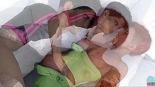 Playful mommy visual novel adventure with big boobs and a fun walkthrough