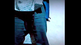 A lone girl masturbating her boobs and ass hole