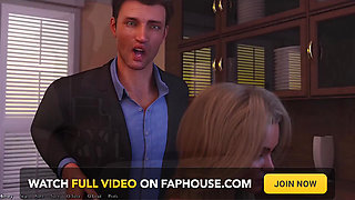Being a Dik - Crashing with the Busty Blonde MILF After Having a Hot Threesome with Her Stripper Colleague