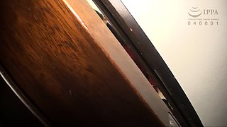 Japanese Asian mature giving blowjob to lucky guy