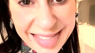 Tattooed Bikini Babe Joanna Angel Masturbates with Heart