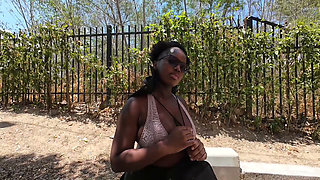 Breaking Her In Ebony Newbie Outdoor Model Casting Nice Ass Tits Pierced Slim Thick Bitch Got The Hoe Path Walking - Jhodez1