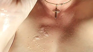 Horny MILF Slut Sucks Her Dildo Like Your Cock - Lots of Spit and Cum in My Mouth