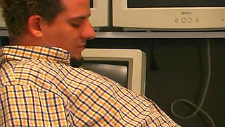 Young Brunette Babe Gets Fucked Hard in the Office