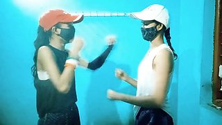 Desi boxing girls fuck with trainer BBC xxx video, beautiful Indian boxing student sex with teacher xxx Hindi Audio