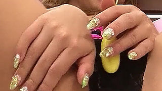 Skinny Japan teen filmed masturbating hairy pussy