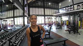 Butt workout for Thai girlfriend and sex