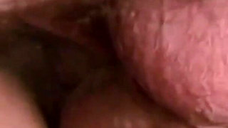 Masked Chubby MILF Fucked and Cummed on Hairy Pussy by Huge Amateur Cock