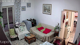 Nude at home