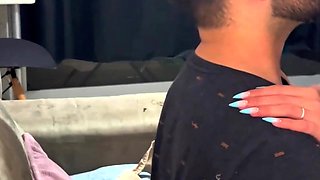 Couple in love getting in with fantasy and total of