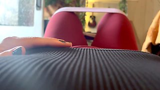 Exercise, thong fetish, pilates