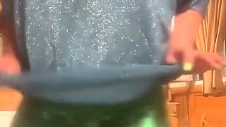 Shiny Leggings Cameltoe Dance Tease