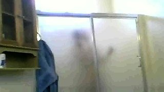 Mexican Aunt Maria spied on in the shower