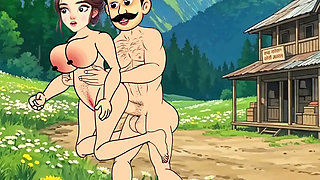 Cartoon video of Swati and shopkeeper Ramu's funny sex. Big cock fucking.