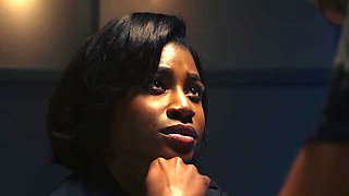 Interrogation room fuck with a stunning babe