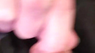 Stretching My Big Uncut Cock