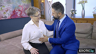 Grandma Ilse Is as Horny as a 20-year-old, Her Young Arabian Stallion Loves Her Plump Body