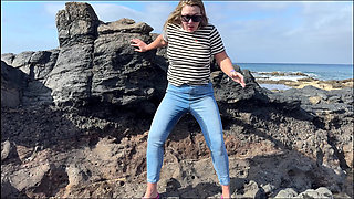 Another Beach Accident - Wet Jeans by the Shoreline
