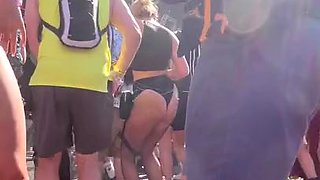 Juicy big butts outdoor