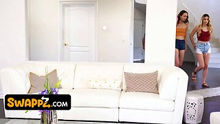Natural titted blonda andi rose, delilah day & jay squad in wild orgy