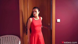 Lara Fox's Ebony Teen Dildo Ecstasy