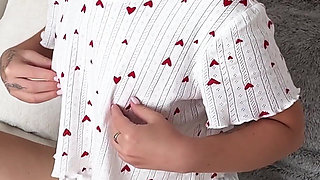 Watch a Blonde Masturbating in POV with Her Fingers and Dirty Talk